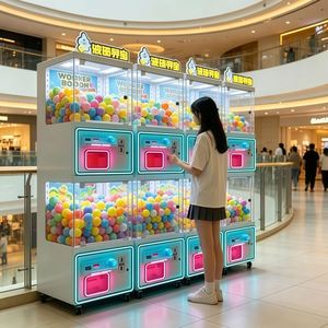 Video Game Equipment Double Deck Gachapon Vending Machine Coin Operated Capsule <b>Toy</b> Twist <b>Egg</b> Gift Machine Commercial - Product Image 3