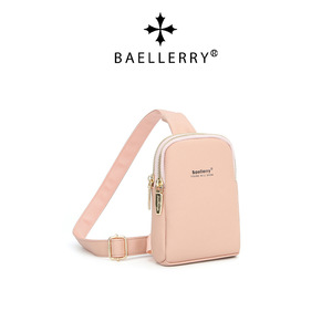Bolso de Pecho para Mujer Baellerry, Color Rosa, Resistente al Agua, Cierre de Cremallera, Bolso Cruzado para Teléfono, Uso Diario - Product Image 4