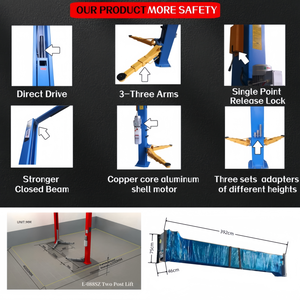 <span class=keywords><strong>Elevador</strong></span> de coche de <span class=keywords><strong>dos</strong></span> postes PEAK opcional 5T Bloqueo de liberación de un solo punto <span class=keywords><strong>Elevador</strong></span> de coche de garaje hidráulico - Product Image 4