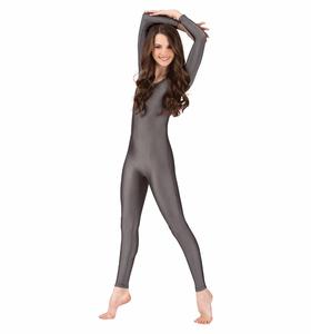 DUA2001 Combinaisons à manches longues pour filles, unitard de danse noir, unitard de gymnastique à col rond, combinaisons en spandex unisexes, costumes pour enfants - Product Image 2