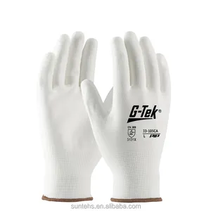 High Quality PU Continuous Woven Protective Gloves 33-105 White Multi-purpose Gloves