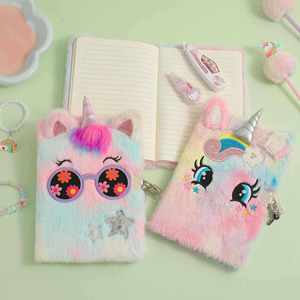 Cuaderno de Viaje Escolar para Niños y Niñas, Regalo de Cumpleaños, Diario Secreto de Peluche para Niñas con Candado y Llave - Product Image 2