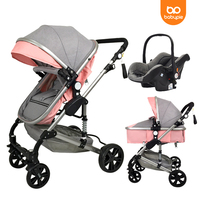 Babypie 3 en 1 Offre Spéciale usine Poussette de luxe pour bébé Poussette de bébé à paysage élevé pour nouveau-né