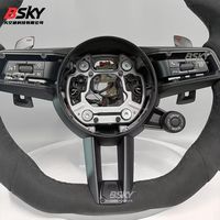 Convient pour Porsche Volant en daim de haute qualité avec LED Panamera Cayenne Macan 718 911 918 997 991 970 971 Boxster Cayman