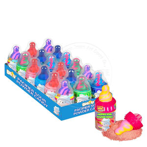 Sucettes en poudre acidulée aux saveurs fruitées en gros, provenant d'un fabricant chinois de bonbons et de jouets, avec étiquettes personnalisées - Product Image 1