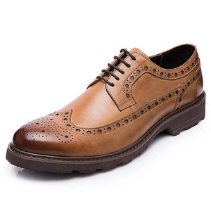 Chaussures <span class=keywords><strong>Derby</strong></span> PU de haute qualité faites à la main Chaussures d'affaires formelles pour hommes - Product Image 4