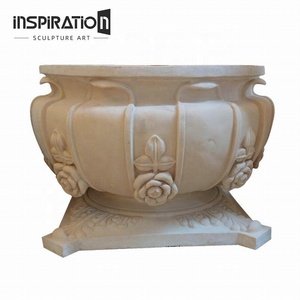 Grandes urnes de jardin en <span class=keywords><strong>imitation</strong></span> de <span class=keywords><strong>pierre</strong></span> pour plantes d'extérieur - Product Image 2