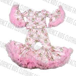 DH OEM personalizzabile soffice abito con fondo a campana per bambine natale alla moda set di <span class=keywords><strong>abbigliamento</strong></span> Babbo Natale nuovo modello di cartone animato - Product Image 6