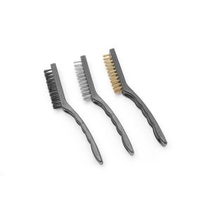HENDI New 3-Piece Narrow Metal Industrial <b>Wire</b> <b>Brush</b> Set (L)220mm Cleaning Equipment Parts - Product Image 1
