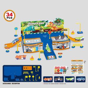 34 Pcs Parking Jouet Ensemble Enfants Cadeaux Garçons Jouet <span class=keywords><strong>Voiture</strong></span> <span class=keywords><strong>Garage</strong></span> Pistes Éducatifs Juguetes <span class=keywords><strong>Dinosaure</strong></span> Fente De <span class=keywords><strong>Voiture</strong></span> Jouets pour Enfants - Product Image 2
