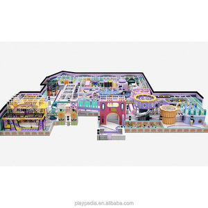 Équipement de parc d'attractions intérieur gratuit à concevoir, château, maison, aire de jeux intérieure de grande taille pour adolescents et enfants avec toboggans - Product Image 1