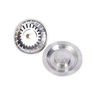 Juego de 2 Tapas para Desagüe de Fregadero de Acero Inoxidable 304, Superficie Pulida, Instalación en Encimera - Product Image 4