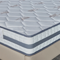 Matelas King Size à ressorts ensachés en mousse, enroulé en boîte, pour chambre à coucher, bon prix