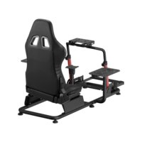 Cockpit de simulateur de vol réglable LRS17-BS03, cadre inclinable pour simulateur de vol, compatible avec Logitech Thrustmaster Boeing Airbus, configuration de jeu