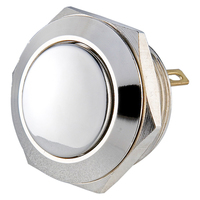 Interrupteur à bouton-poussoir momentané à verrouillage en métal étanche IP67 de 16 mm pour démarrage de voiture électronique