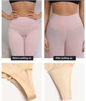 Braguitas invisibles sin costuras, transpirables, para hacer ejercicio, gimnasio, yoga, antideslizantes, para mujer