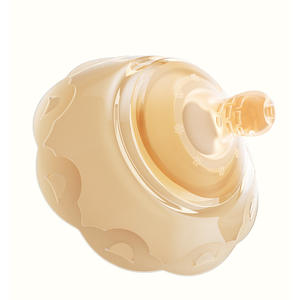 Protector de pecho de cristal de octubre, de silicona líquida con forma de calabaza, sin BPA, para bebés de 0 a 12 meses, diseño manos libres - Product Image 1