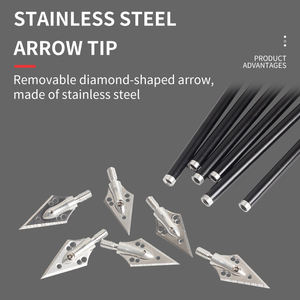 ספג חץ חץ וקשת מיני מתחם ציד תרגול חיצים להחלפה חץ חץ חץ להבים חדים גל אלומיניום - Product Image 2