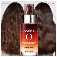 Serum Perawatan Rambut Malam 8 Jam Luxfume Private Label Menutrisi Rambut Kering Rusak Mengurangi Keriting Mengembalikan Rambut Lembut Berkilau