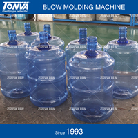 Machine semi-automatique de moulage par soufflage de bouteilles d'eau de 5 gallons