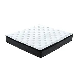 Rolled Hybrid Pocket Spring Dormitory Bed Mattress Double Plus Roll Up In A Box Compress American Standard Sleeping Latex