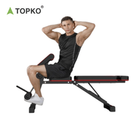 Banc d'entraînement multifonctionnel pliable avec cadre en acier allié, longueur 122 cm, pour entraînement complet du corps