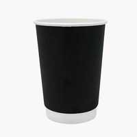 Custom Logo Disposable Double Wall Food Grade Coffee PLA Paper Cup Waterproof Tableware 4oz/8oz/10oz/12oz/14oz/16oz Hot Drink