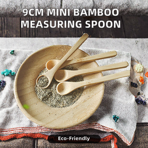 Mini <span class=keywords><strong>cuillère</strong></span> <span class=keywords><strong>en</strong></span> bambou naturelle non finie 9cm classique pour petit assaisonnement crème glacée épice minuscule <span class=keywords><strong>sel</strong></span> <span class=keywords><strong>en</strong></span> poudre mesurant la capacité <span class=keywords><strong>de</strong></span> <span class=keywords><strong>1g</strong></span> 2g - Product Image 3