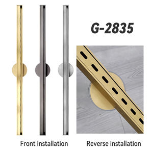 Drain de sol étroit 28-35 mm Drain de sol linéaire Insertion de carrelage Largeur Longueur Couleur personnalisées Filtre en acier inoxydable pour salle de bain - Product Image 4