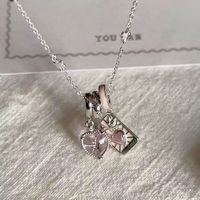 Collar de Cadena Ajustable Zooying para Mujer, Colgante de Tarot con Tarjeta de Amor, Colgantes y Dijes de Aleación Mística de Moda, Regalo