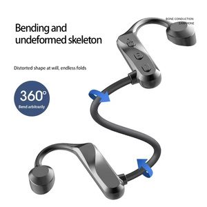 Nouveau <span class=keywords><strong>Casque</strong></span> Audio K69 à Conduction Osseuse Sans Fil, Écouteurs Sport Ouverts Tendance <span class=keywords><strong>avec</strong></span> Indicateur de Batterie LED, Résistants à l'Eau (Norme JL), Écouteurs Tour de Cou - Product Image 3