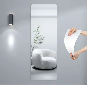 Decorative Customized Size Shaped Safe Adhesive Sticker Laser Ready Plastic Wall mirror Acrylic Mirrors Sheet