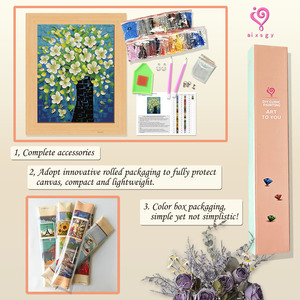 Kit de Pintura de Diamantes 5D DIY, Decoración de Pared con Lienzo y Diamantes Completos, Pintura de Diamantes 5D - Product Image 3