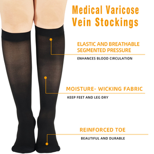 Calze a Compressione Graduata per Prevenzione Trombosi, Leggere e Traspiranti per Climi Caldi - Product Image 2