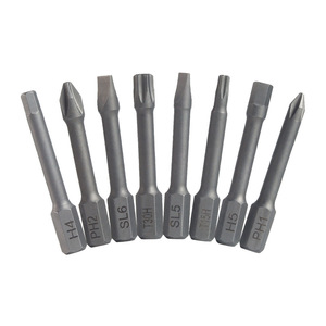 Embouts de tournevis pneumatiques Weeks 6 mm 1/4 pouce en acier CRV 45 mm, magnétiques, processus de sablage et de phosphatation - Product Image 3