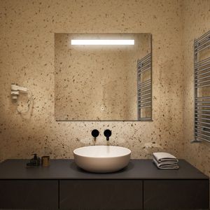 Miroir de salle de bain moderne LED mural avec interrupteur tactile IP44 pour le salon miroir de maquillage - Product Image 2