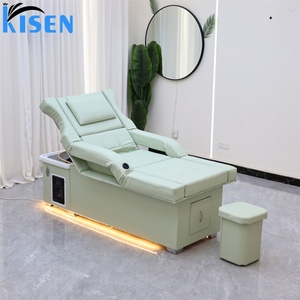 Kisen Fashion Japeness Head Therapy Shampoo Bed SPA Foot Bath Customized Hair Wash Bed Pedicure Chair Salon Unit - Product Image 3