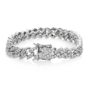 Hop 9mm Single Row Zircon Cuban <b>Bracelet</b> Personality <b>Couple</b> <b>Bracelet</b> Accessories Women Tanjing Fashion Lijing Necklace - Product Image 2