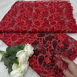 Tela de encaje francés de organza con lentejuelas y cuentas, malla brillante, guipur, patrón de concha, para vestido de fiesta de boda, Austria, venta al por mayor en China - Product Image 4