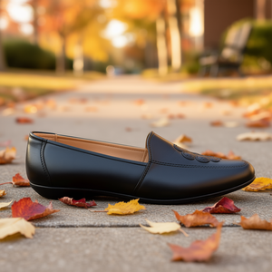 Angelina 280 Women's Genuine Leather <b>Flats</b> Round <b>Toe</b> Slip-On Autumn Casual Shoes - Product Image 2