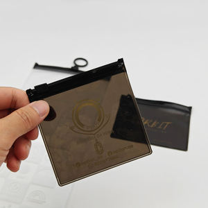 Bolsa con Cierre Transparente de PVC Reciclable de 30x40CM, Personalizable con Estampado en Caliente, para Empaque de Ropa, Reutilizable, con Logotipo INFFY, Venta al Por Mayor - Product Image 1