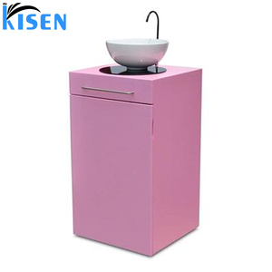 Tiada paip hitam putih kisen salun mangkuk syampu mudah alih elektrik sinki besen basuh tangan dengan Haba Dan roda tangki Air - Product Image 3