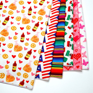 Tela de bala de poliéster con estampado de amor, 50x140CM, nuevo diseño de dibujos animados, para lazos - Product Image 5