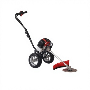 One-hand Frame Two-stroke Gasoline Engine Powered Multifunctional Customizable Model 1014-5 Weeding <b>Trolley</b> Lawn Mower - Product Image 3