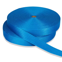 Ağır 100% Polyester düz dokuma malzeme 25mm/35mm/50mm genişlik kayışlar ve dokuma sapanlar için