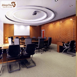 Texture de grain de bois de <span class=keywords><strong>bambou</strong></span> décoratif Panneau mural en PVC à emboîtement écologique pour hôtel Imperméable ignifuge - Product Image 2