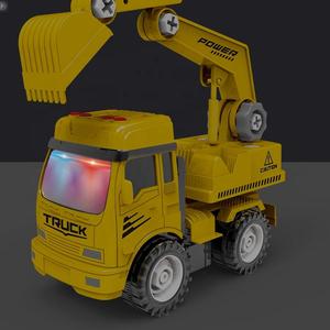 Nhựa quán tính xe tải ma sát mô hình xe đồ chơi tháo rời xe kỹ thuật nhựa tháo rời xe đồ chơi xây dựng - Product Image 4