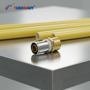 Raccords <span class=keywords><strong>à</strong></span> <span class=keywords><strong>sertir</strong></span> OEM PEX-AL droits 12X3/8'' <span class=keywords><strong>à</strong></span> 32x1 1/2'' BSP mâle, <span class=keywords><strong>raccord</strong></span> union nickelé pour tuyau <span class=keywords><strong>multicouche</strong></span> PEX - Product Image 1