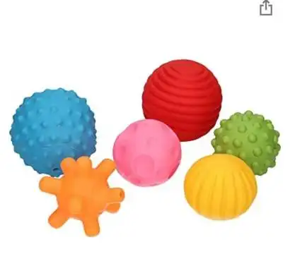 My First Baby Multi Textured Sensory Soft Balls multicolor sensory ball teether for baby