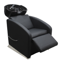 Bac à shampoing et chaise de salon en mousse haute densité, mobilier de salon de coiffure, système de salon, bac à shampoing et chaise avec levage des pieds